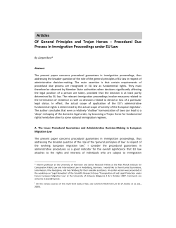 Articles Of General Principles and Trojan Horses &ndash; Procedural Due