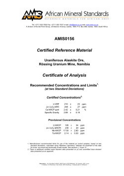 - African Mineral Standards