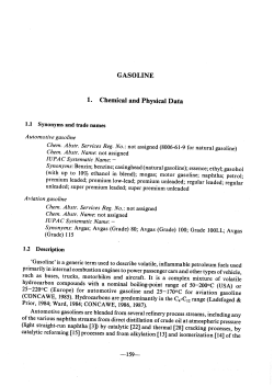 Gasoline - IARC Monographs on the Evaluation of Carcinogenic