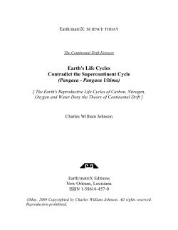 Earth`s Life Cycles: Contradict the Supercontinent Cycle, (Pangaea