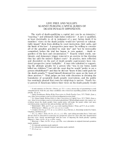 Live Free and Nullify: Against Purging Capital Juries of Death