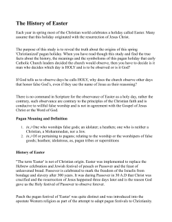The History of Easter