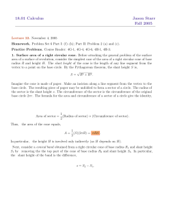 18.01 Calculus Jason Starr Fall 2005