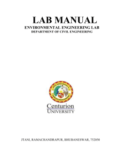 DETERMINATION OF DISSOLVED OXYGEN (DO)