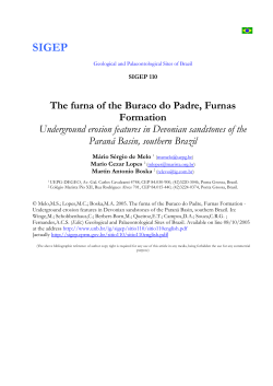 The furna of the Buraco do Padre, Furnas Formation Underground