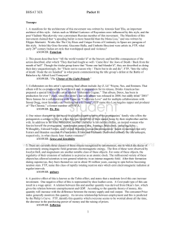 BHSAT XIX- Packet 11 - High School Quizbowl Packet Archive