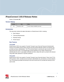 iPassConnect 3.65.6 Release Notes