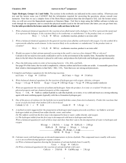 Answers to Assignment #4