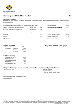 Reef bioregion: RE7 Tidal Mud Flat Reefs RE7