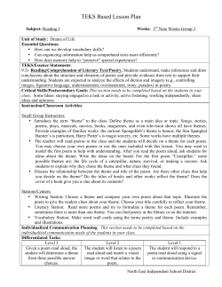 TEKS Based Lesson Plan