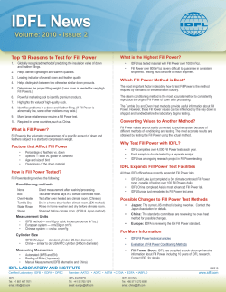 IDFL News - IDFL Laboratory and Institute