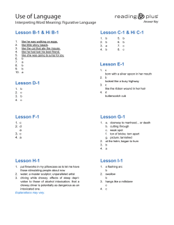 Interpreting Figurative Language