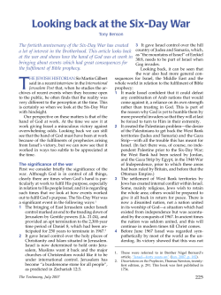 Looking back at the Six-Day War