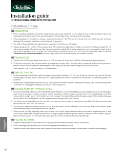 Installation guide - Techo-Bloc