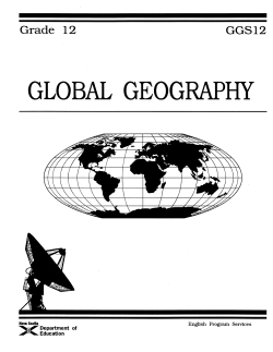 Global Geography 12 - NS Department of Education