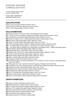 CV - Stephen Wickham