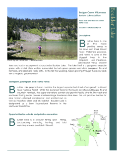 Boulder Lake - Oregon Wild