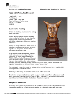 Head with Horns, Paul Gauguin Head with Horns