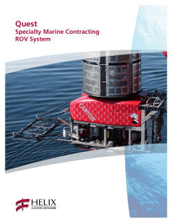 Specialty Marine Contracting ROV System