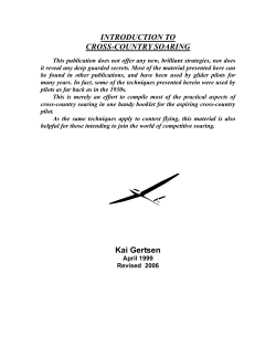Introduction to Cross-Country Soaring