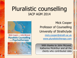 Prof.-Mick-Cooper-Pl.. - Irish Association for Counselling and