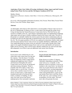 Analyzing a Water Line`s Risk of Freezing Attributed