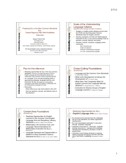 Presentation - Sonoma County Office of Education