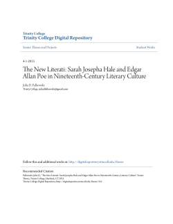 The New Literati: Sarah Josepha Hale and Edgar Allan Poe in