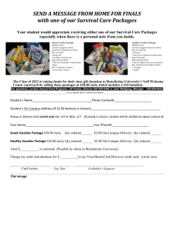 Join the Benedictine Community