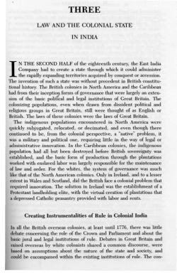 LAW AND THE COLONIAL STATE IN INDIA