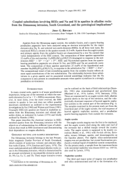 Coupled substitutions involving REEs and Na and Si in