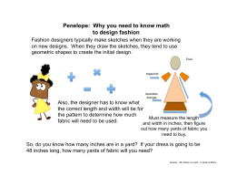 math and fashion with Penelope!