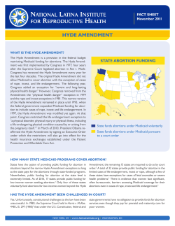 hyde amendment - National Latina Institute for Reproductive Health