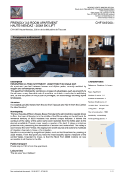 FRIENDLY 3,5-ROOM APARTMENT HAUTE-NENDAZ