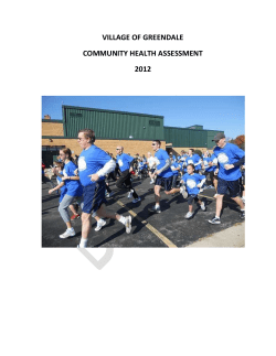 2012 Greendale Community Health Assessment