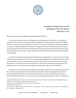NCR Opposition Testimony to LR 6