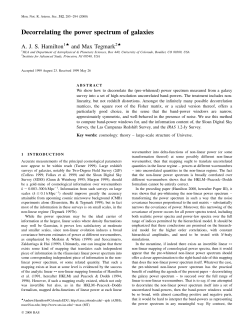 Decorrelating the power spectrum of galaxies