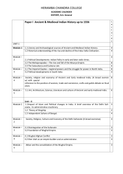 HISTORY - Heramba Chandra College