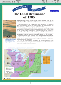 The Land Ordinance of 1785