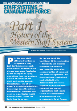 History of the Western Staff System