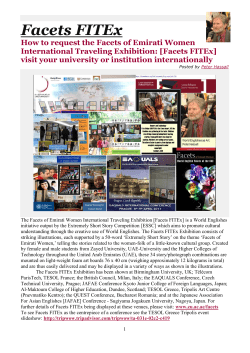 How to Request Facets FITEx International Traveling Exhibition