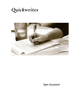 Quickwrites - Wikispaces