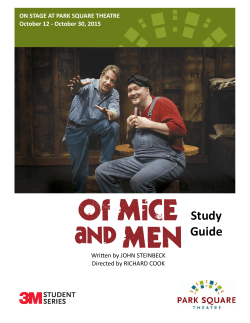 Of Mice and Men Study Guide 2015
