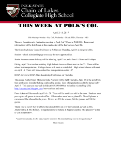 April 2 - Polk State College