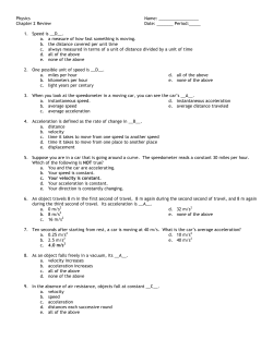 Chapter 2 Review