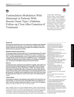Follow-up 1 Year After Cessation of Treat
