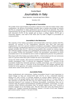 Journalists in Italy