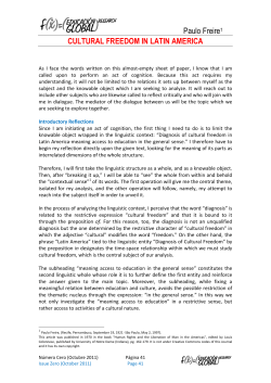 cultural freedom in latin america