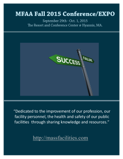 Conference Registration - Mass Facilities Administrators Association