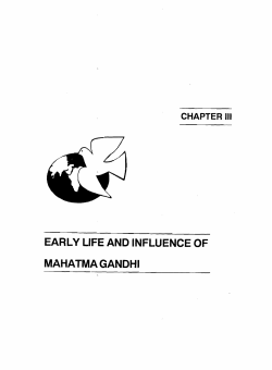 early life and influence of mahatma gandhi